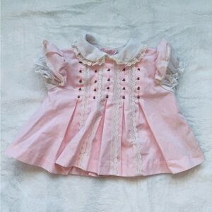 Vintage Rosebud and Lace Dress